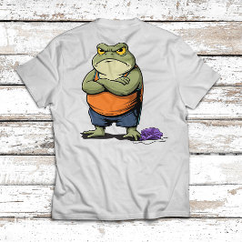 Camiseta Sapo Mal-Humorado Desenho Animado Divertido