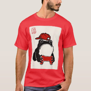Camiseta Sapo Mal-Humorado Gamer Bruh Pintura Tinta Japones