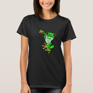 Camiseta sapo mini bolso verde tóxico Premium