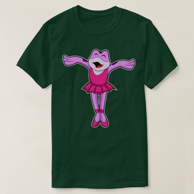 Camiseta Sapo na dança de balé com saia (Frente do Design)