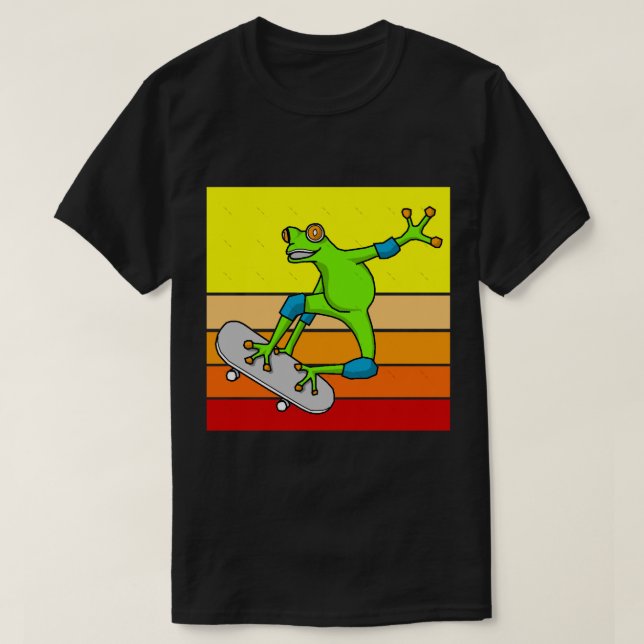Camiseta Sapo na skateboard Classic(4) (Frente do Design)