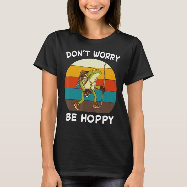 Camiseta Sapo não se preocupe com o sapo pegando anfíbio (Frente)