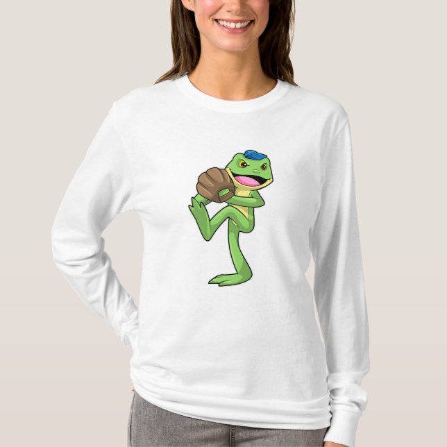 Camiseta Sapo no Baseball com Luvas (Frente)