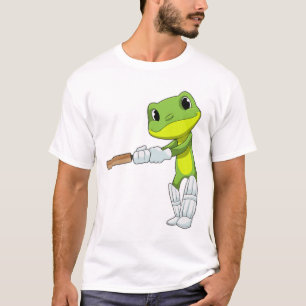 Camiseta Sapo no Cricket com morcego de Cricket