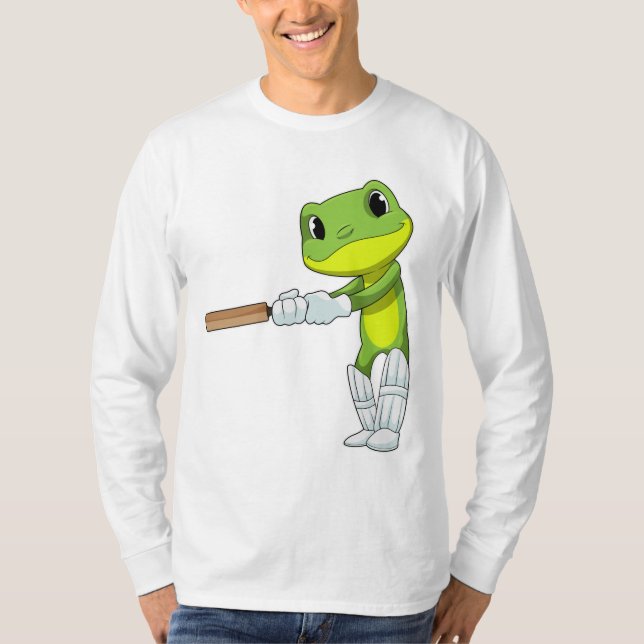 Camiseta Sapo no Cricket com morcego de Cricket (Frente)