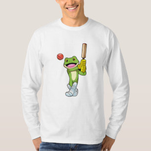 Camiseta Sapo no Cricket com morcego de Cricket