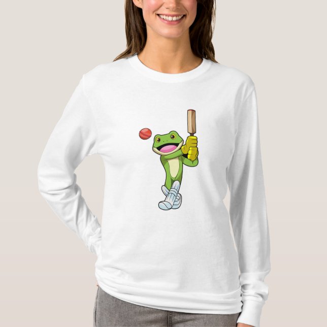Camiseta Sapo no Cricket com morcego de Cricket (Frente)
