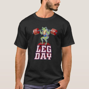 Camiseta Sapo No Dia Da Perna Peso À Ascendência Formaç