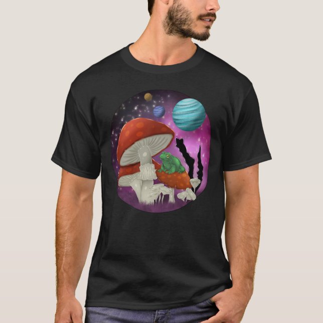 Camiseta sapo no espaço (Frente)