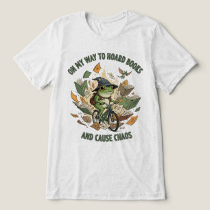 Camiseta Sapo No Meu Caminho Para Acumular Livros E Causar