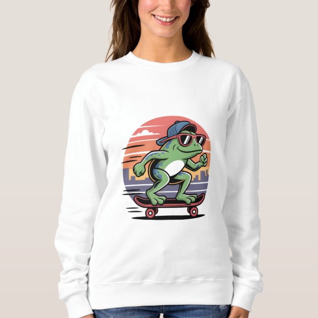 Camiseta Sapo no skate (Frente)