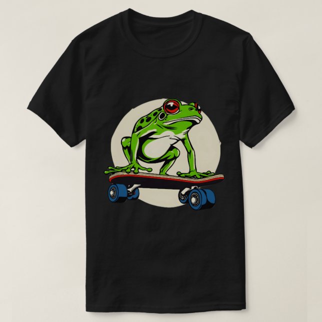 Camiseta Sapo no Skateboard Classic(7) (Frente do Design)