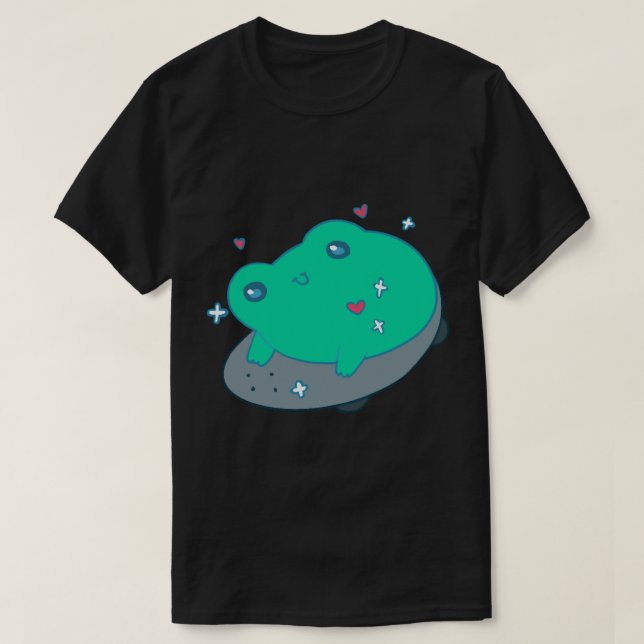 Camiseta Sapo no skateboardLong (Frente do Design)