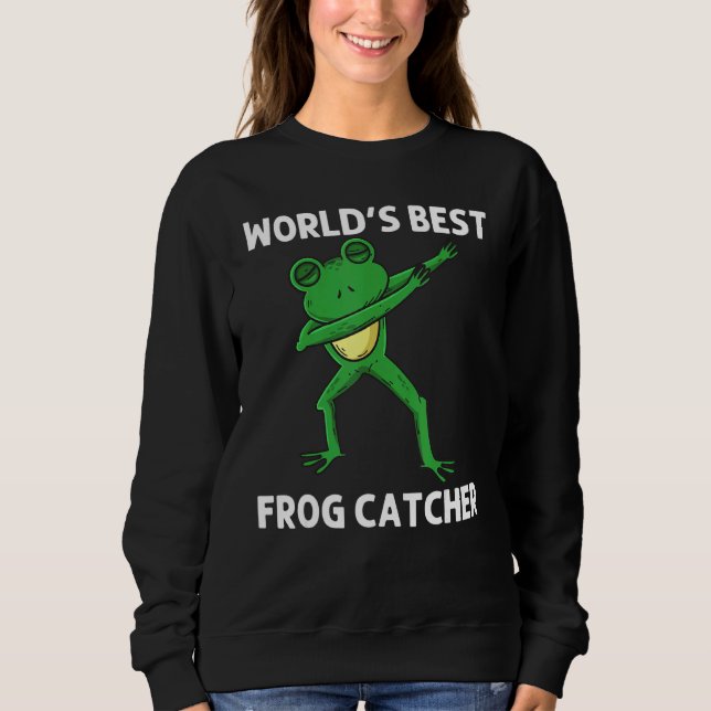Camiseta Sapo Para Crianças Rapazes Dabbing Green Tree Toad (Frente)