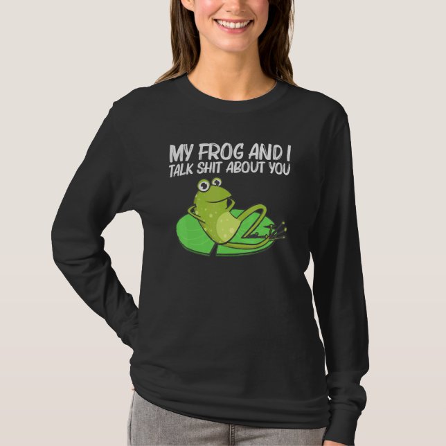 Camiseta Sapo Para Mulheres Masculinas Tadpole De Sapo A Gr (Frente)