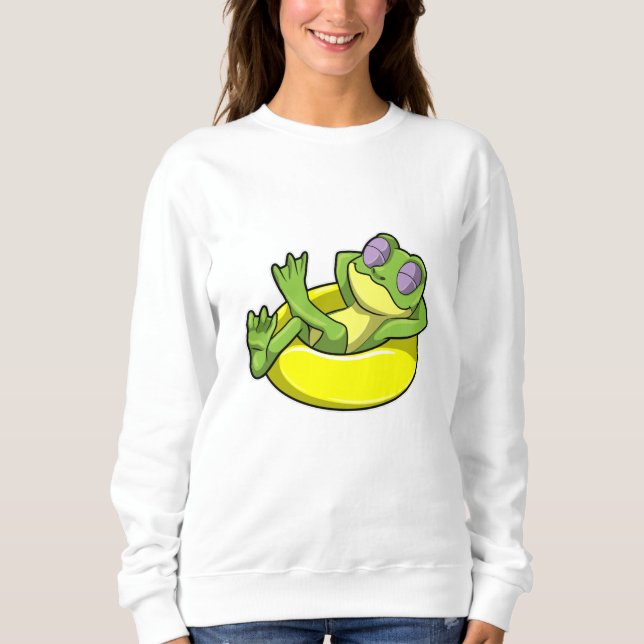 Camiseta Sapo para Nadar com anel de Natação (Frente)