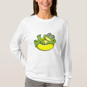 Camiseta Sapo para Nadar com anel de Natação