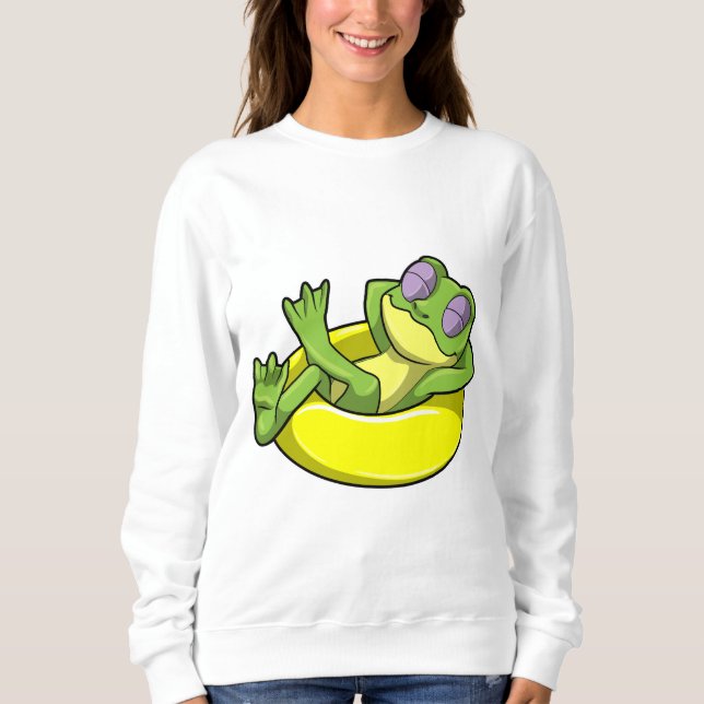 Camiseta Sapo para Nadar com anel de Natação (Frente)