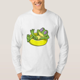 Camiseta Sapo para Nadar com anel de Natação