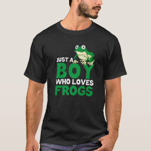 Camiseta Sapo Pegando Apenas Um Menino Que Ama Sapos