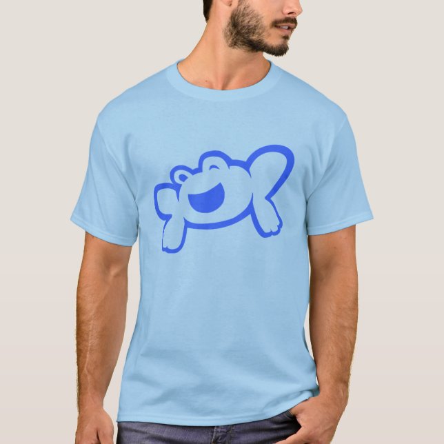 Camiseta Sapo positivo (azul) (Frente)
