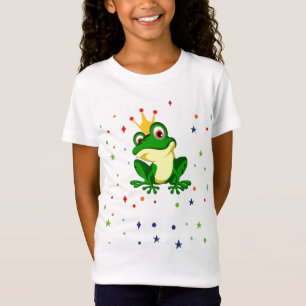 Camiseta Sapo Princesa. Conto de fadas de desenho. Engraça
