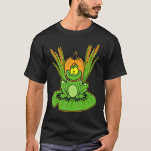 Camiseta Sapo Pumpkin Cabeça Preguiçosa Halloween Amphiban