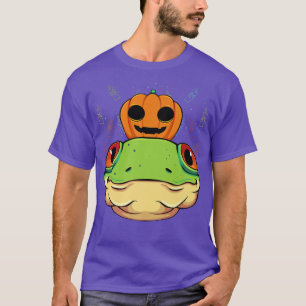 Camiseta Sapo Pumpkin Cabeça Preguiçosa Halloween Amphiban
