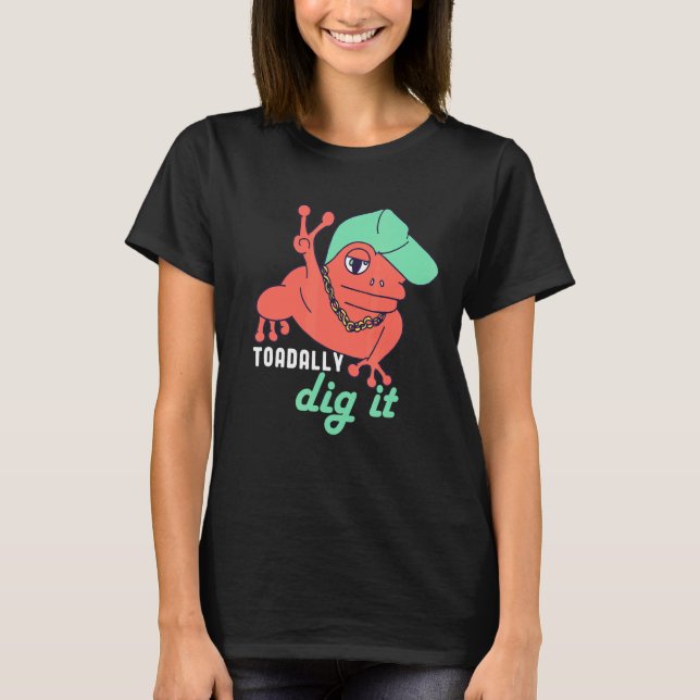 Camiseta Sapo Puns Toadão Dig It Hip Hop Rap Music Toad H (Frente)
