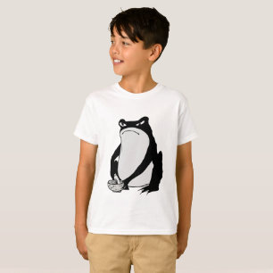 Camiseta Sapo rabugento desenhando arte japonesa por Matsum