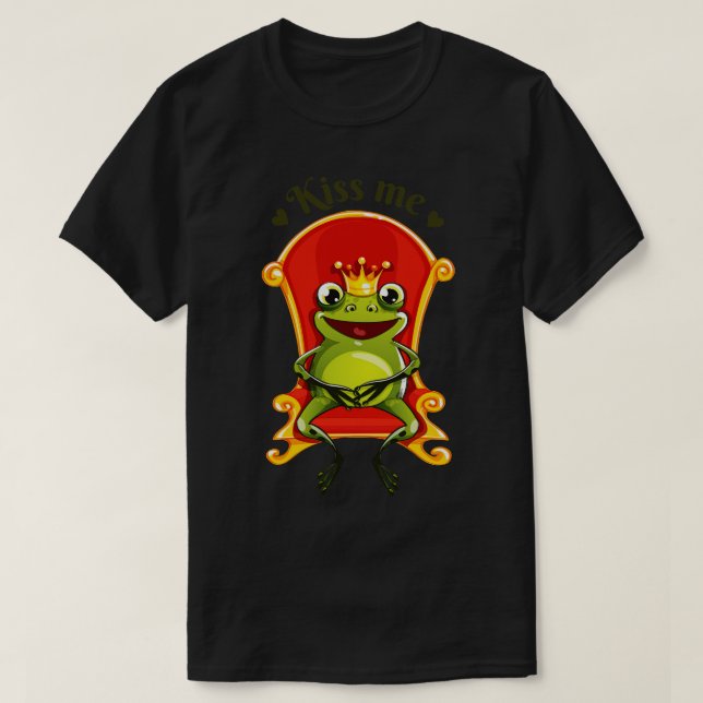 Camiseta Sapo Rei Me Beija (Frente do Design)
