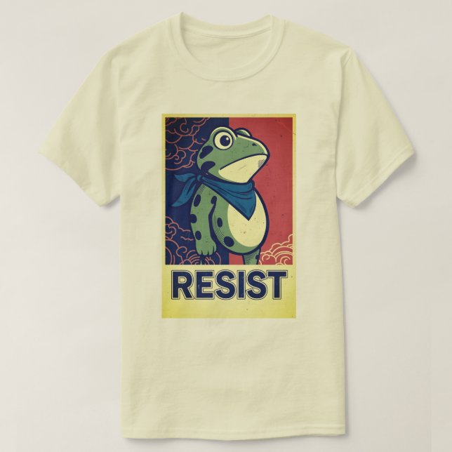 Camiseta Sapo Resistência Protesto Sapo Portland (Frente do Design)