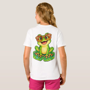 Camiseta Sapo Retro de Verão com Óculos de Sol PNG Tropi