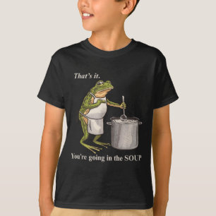 Camiseta Sapo Retro Divertido É Isso Você Vai Na Sopa