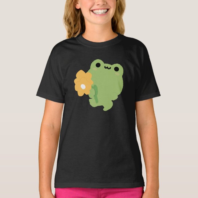 Camiseta Sapo Romântico bonito (Frente)