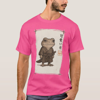 Camiseta Sapo Samurai Arte Japonesa Anime Presentes Engraça