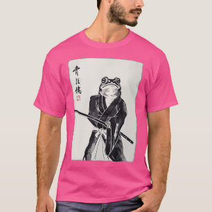 Camiseta Sapo Samurai Ukiyo-E Warrior Art