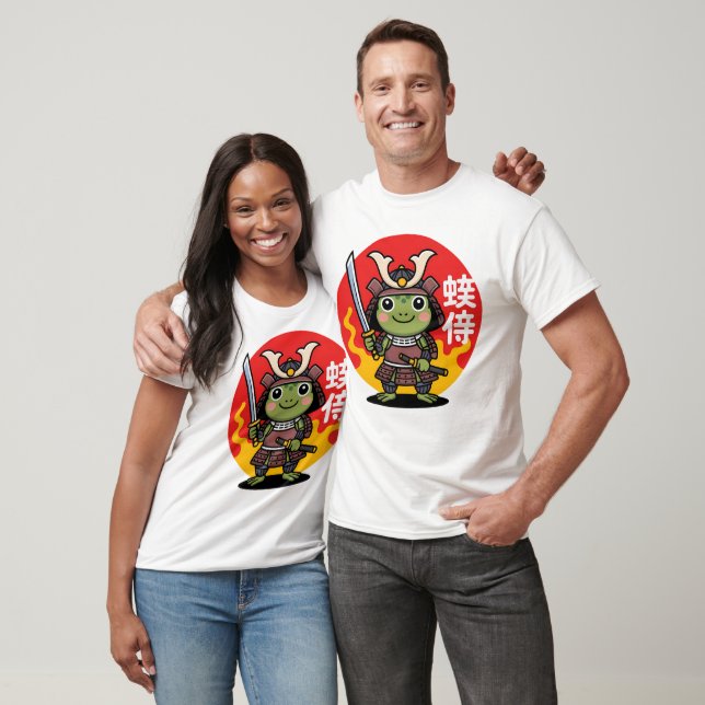 Camiseta Sapo Samurai Warrior Art (Unissex)