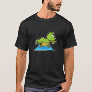 Camiseta Sapo Sapo Poses de Yoga Esportes Ginástica Ohm Bat
