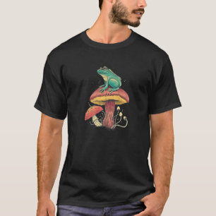 Camiseta Sapo Sentado Em Um Cogumelo No Estilo De Cottacort