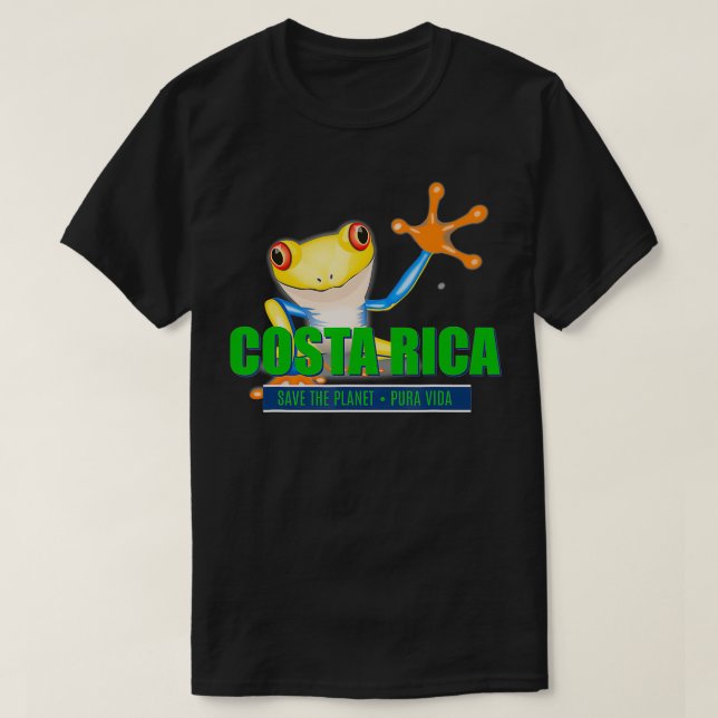 Camiseta Sapo Souvenir na Costa Rica (Frente do Design)