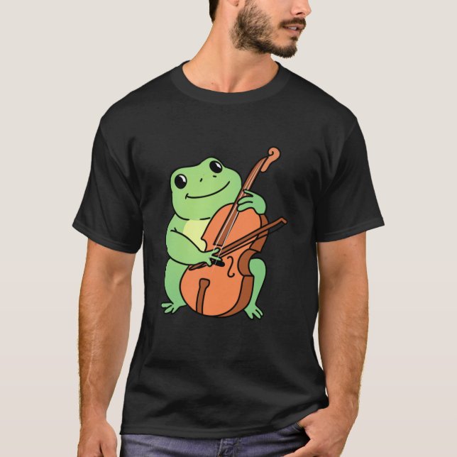 Camiseta Sapo tocando Cello  (Frente)