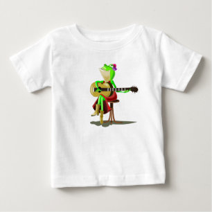 Camiseta Sapo tocando violão