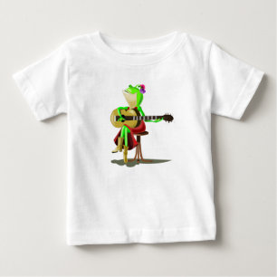 Camiseta Sapo tocando violão