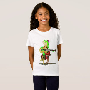 Camiseta Sapo Tocando Violão - Divertido - Pintura -