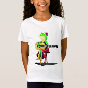 Camiseta Sapo Tocando Violão - Pintura - Diversão