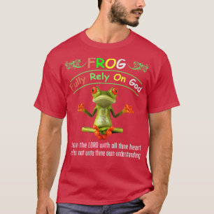 Camiseta SAPO totalmente confiado em Deus, confie no LORD c