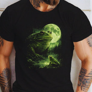 Camiseta Sapo Uivando para a Lua Vintage 90s Retro Sapo 