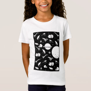 Camiseta Sapo universo preto e branco