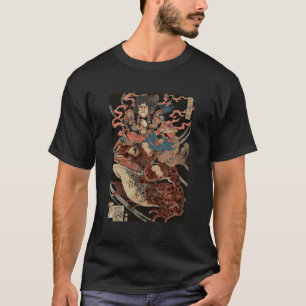 Camiseta Sapo V Gigante Anel-Anel do Trabalho de arte Japon